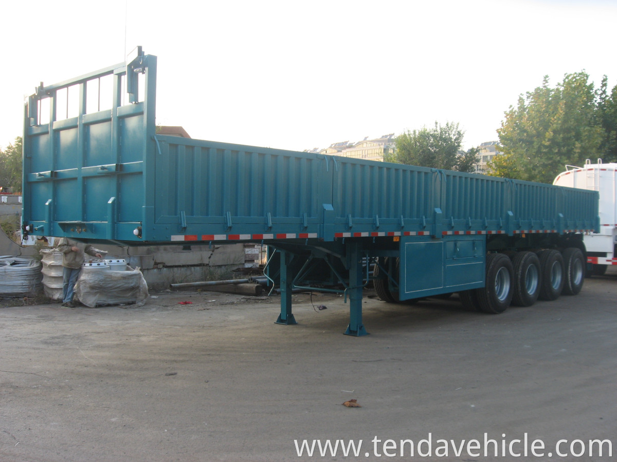 4 Axles Sidewall Semi Trailer